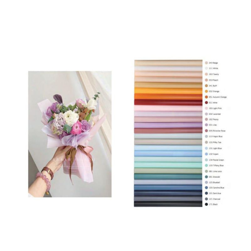 

CELLOPHANE POLOS CELLOPHANE SATU WARNA CELLO PASTEL KERTAS BUKET MURAH BAHAN BUKET SIDOARJO BUKET LAMONGAN
