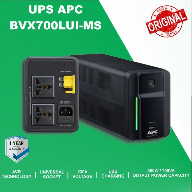 UPS APC 700VA BVX700LUI-MS