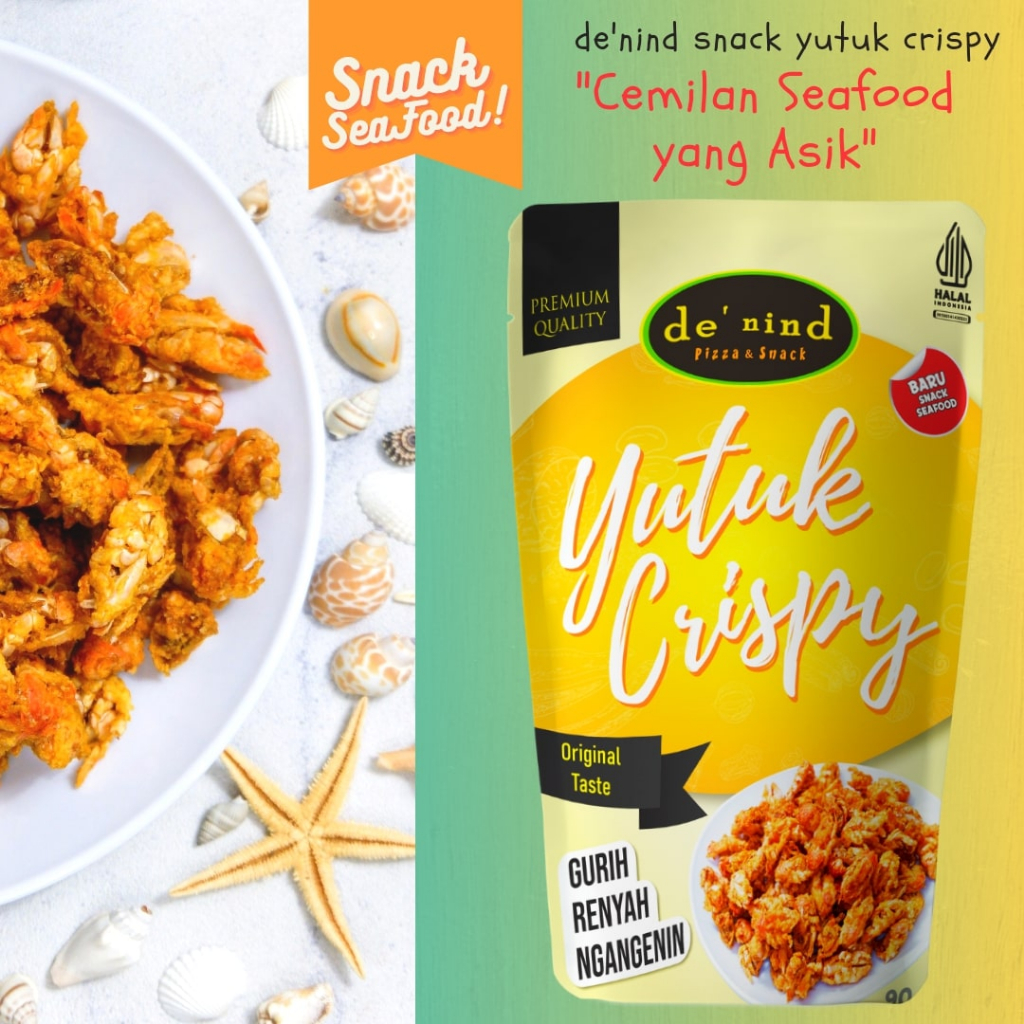 

Yutuk Crispy de'nind snack cemilan Gurih Renyah Rasa Original Taste