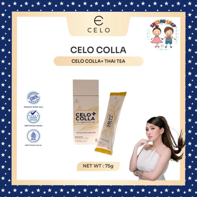 READY STOCK CELO COLLA+ THAI TEA POWDER COLLAGEN DRINK CELO.BEAUTE