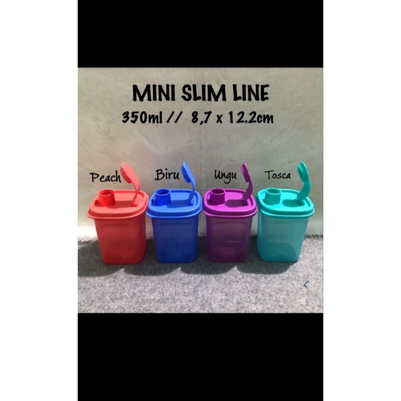 Mini slim line 350ml tupperware