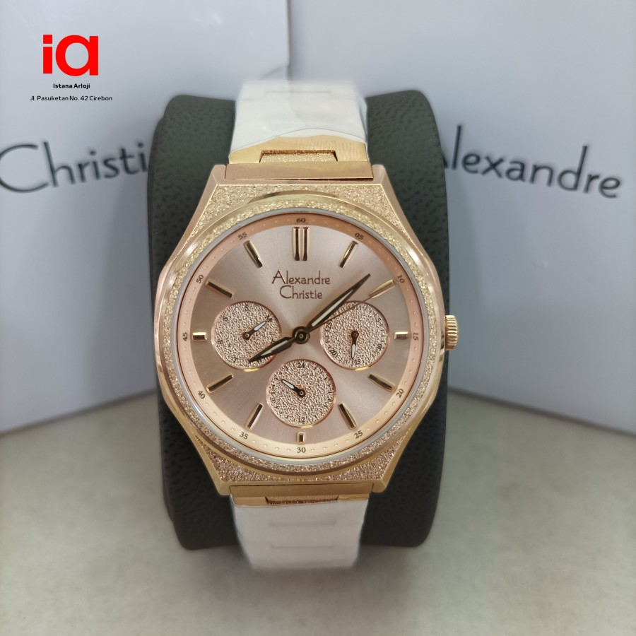 Jam tangan wanita alexandre christie ac 2A09 AC2A09 rantai