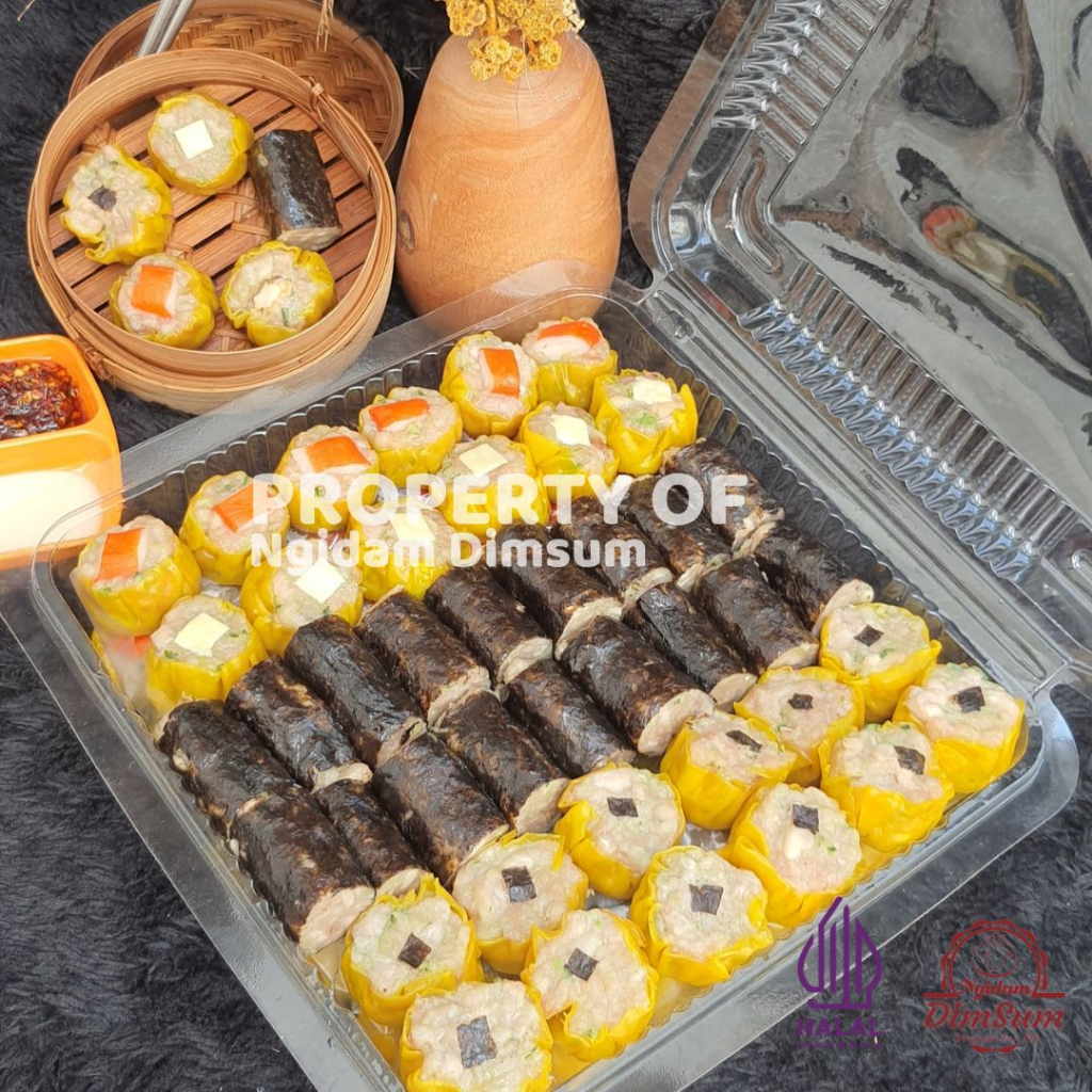 

Dimsum premium mix isi 50pcs sertifikasi halal MUI plus chili 150ml