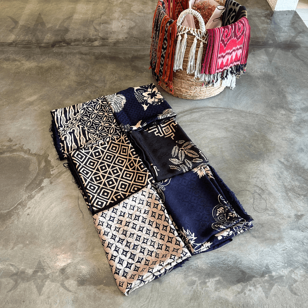 Setelan Kain Batik Viscose Motif Peony / Kain Batik Setelan