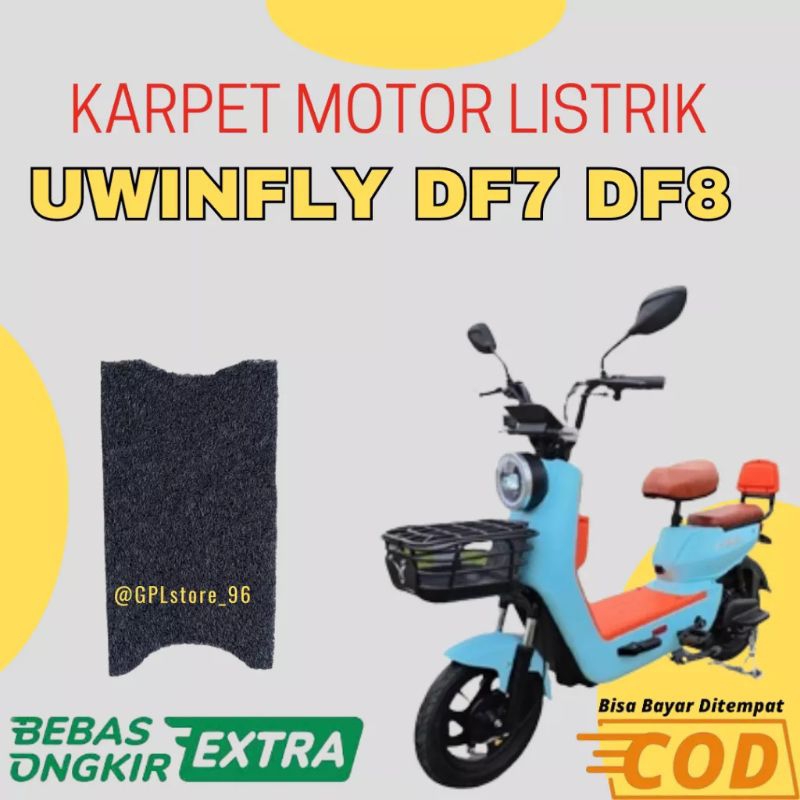 Karpet Sepeda Listrik Pelindung Accu Aki Uwinfly DF7 DF8