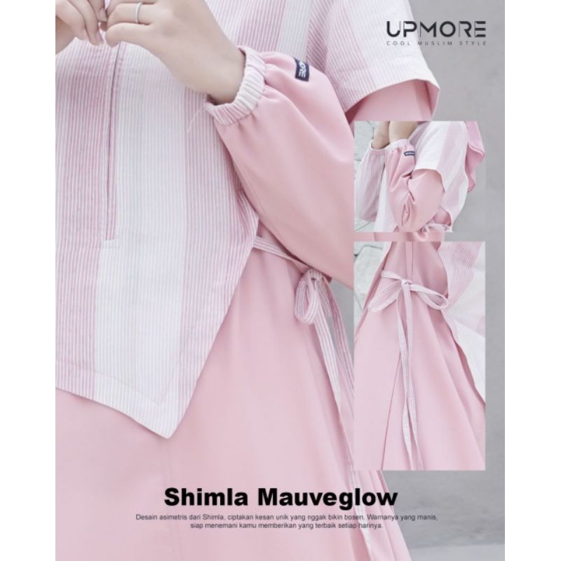 BAJU GAMIS ABAYA DRESS UPMORE SHIMLA MAUVEGLOW BEW ARRIVAL