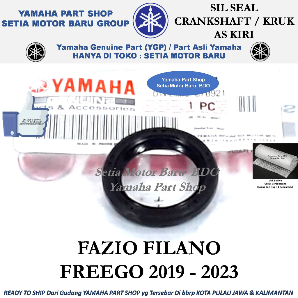 Sil Seal Crankshaft Kruk As Kiri FreeGo Gear Fazio Filano Grand Filano Asli Yamaha