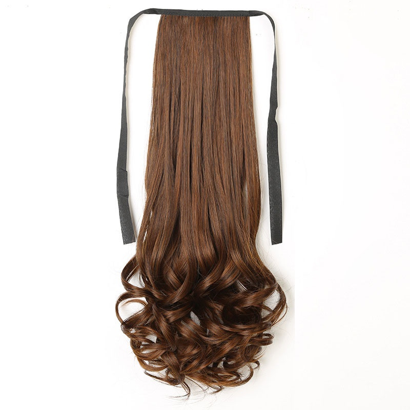 |J.A| Rambut Palsu Ikat Tali Panjang 35cm Motif gelombang  / Rambut Palsu Untuk Volume Kuncir Panjan