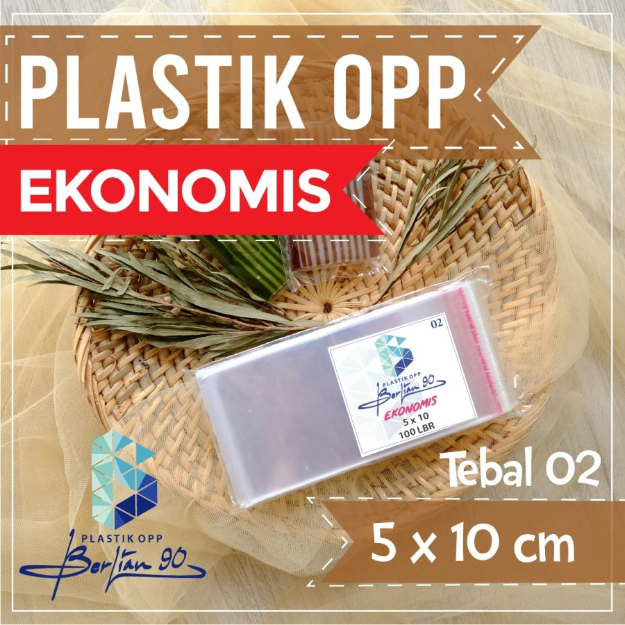 ISI 100 PCS_Plastik opp Lem 5x10 cm Tebal 02 Micron Termurah / Plastik Seal 5 x 10 cm / Plastik beni