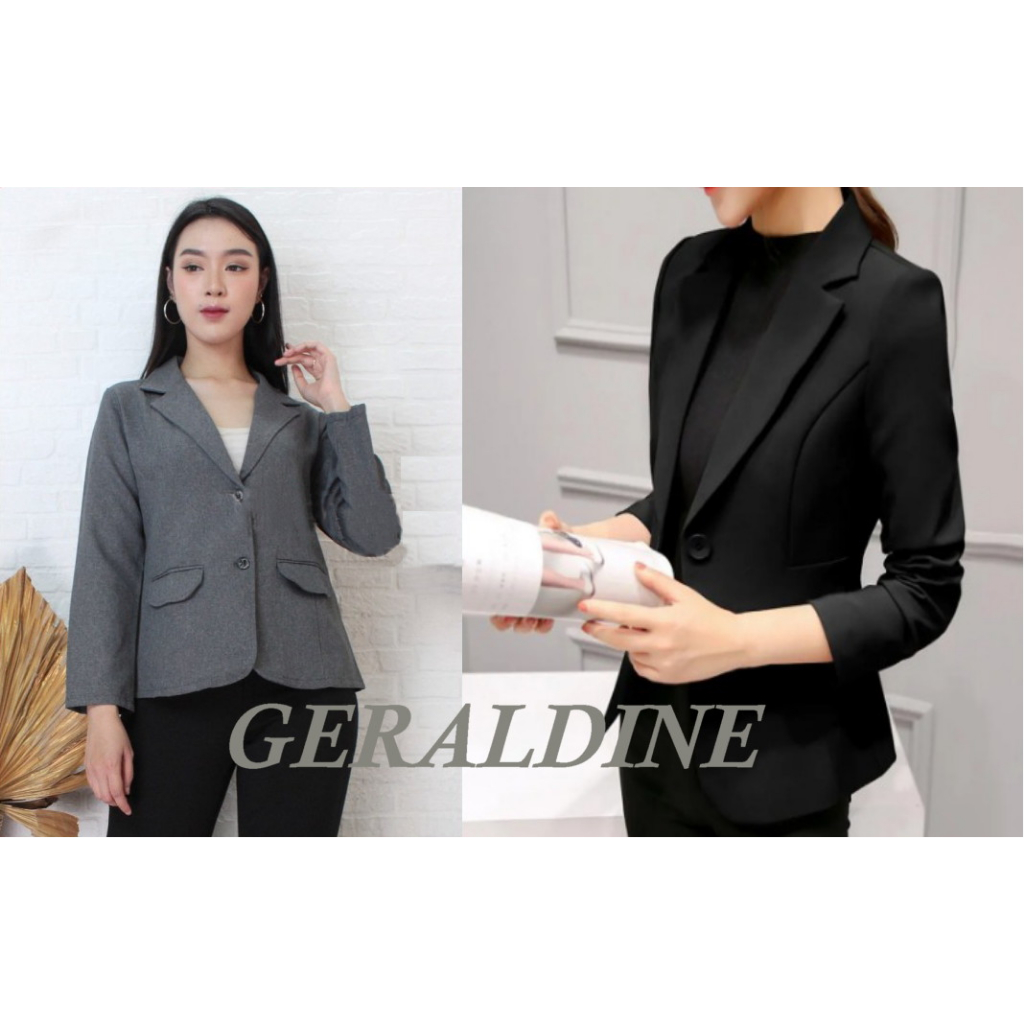 Outer Polos Wanita Baju Luaran Kantor Graduration Blazer Geraldine
