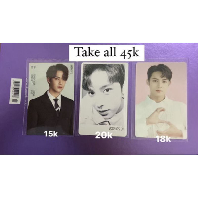 [OFFICIAL PHOTOCARD SEVENTEEN] MINGYU: IDEAL CUT, DICON, TC CAFE