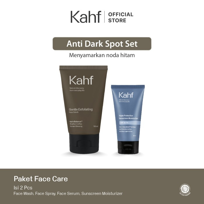 Kahf Paket Face Care Isi 2pcs - Face Wash &amp; Sunscreen