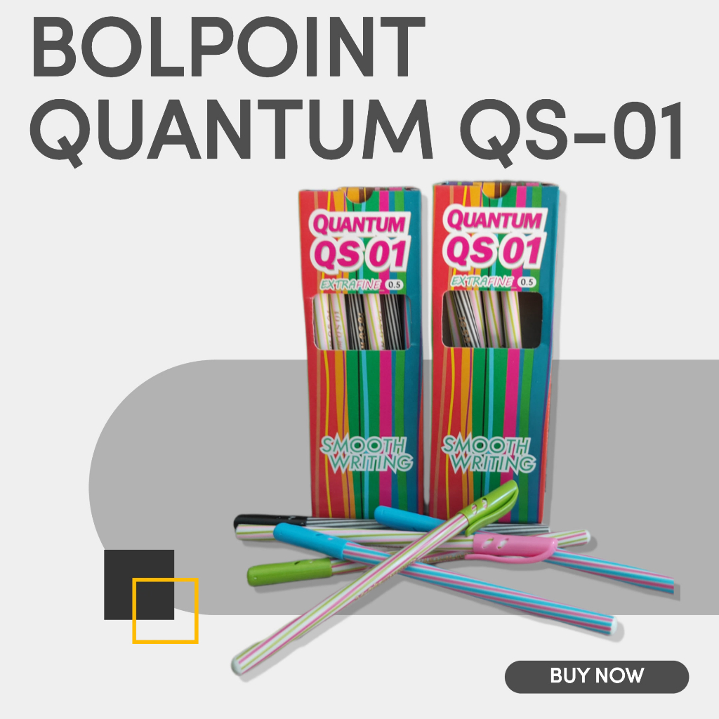 

PULPEN QUANTUM QS 01/ PULPEN LILIN 1 PACK ISI 12 PCS