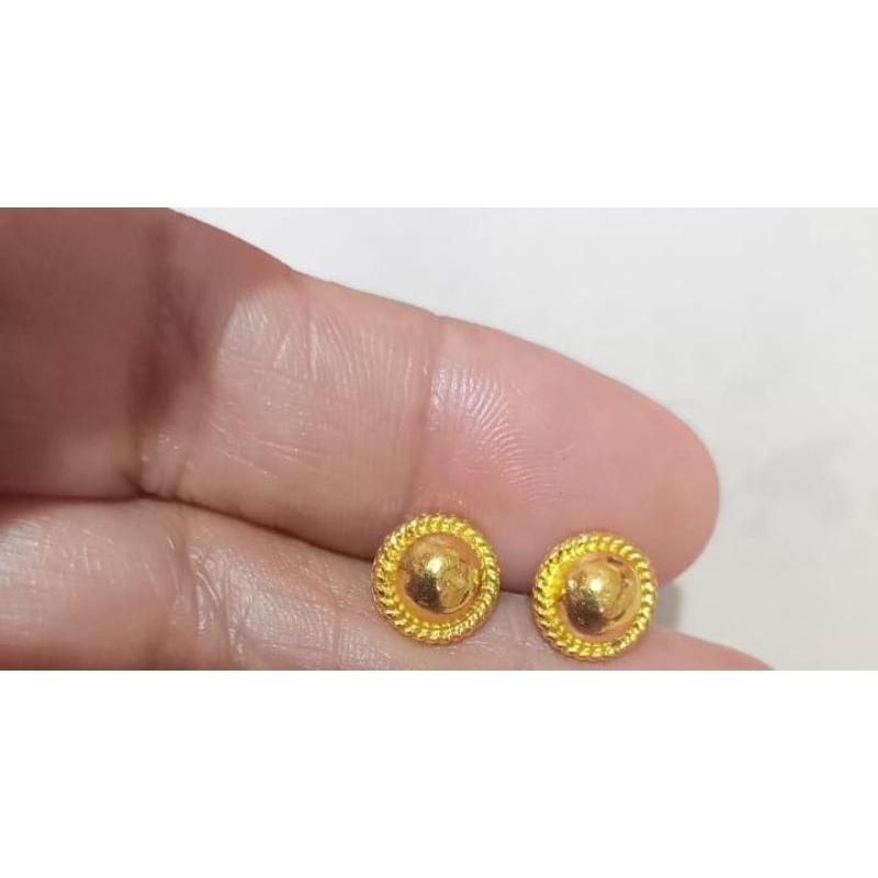 ACC anting paku wayar/anting emas wanita/anting 24k 99.9% 2gram