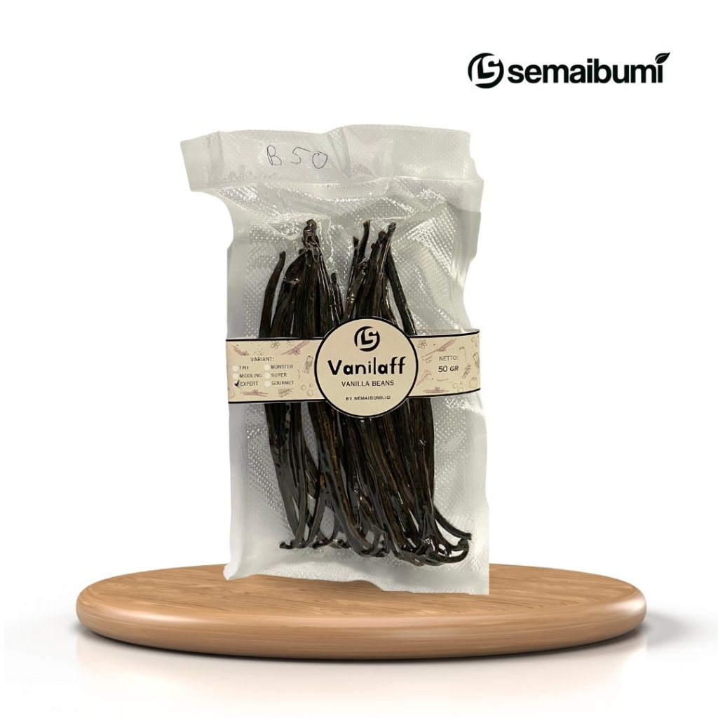 

VANILAFF Dried Vanilla Beans 50 gr Grade Expert (B) – Vanili Kering Organik (Vanili Lombok)