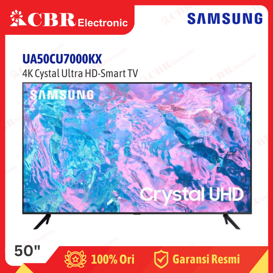 TV SAMSUNG 50 Inch LED 50CU7000KX (4K Crystal Ultra UHD-Smart TV)