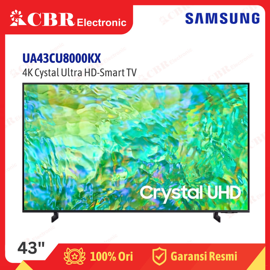 TV Samsung 43 Inch LED 43CU8000KX (4K Crystal UHD-Smart TV)