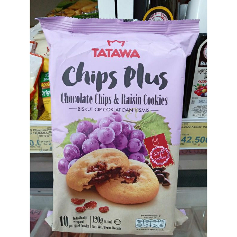 

TATAWA BISKUIT CIP COKLAT DAN KISMIS ISI 10 PCS