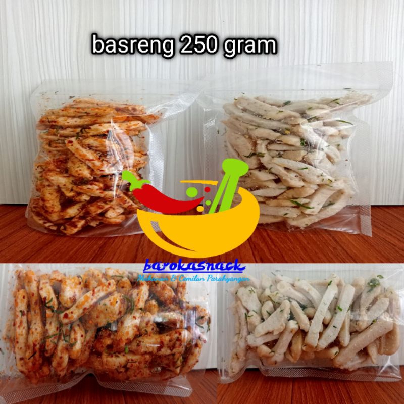 

Basreng Stik Kriuk Extra Daun Jeruk Pedas 250 Gram