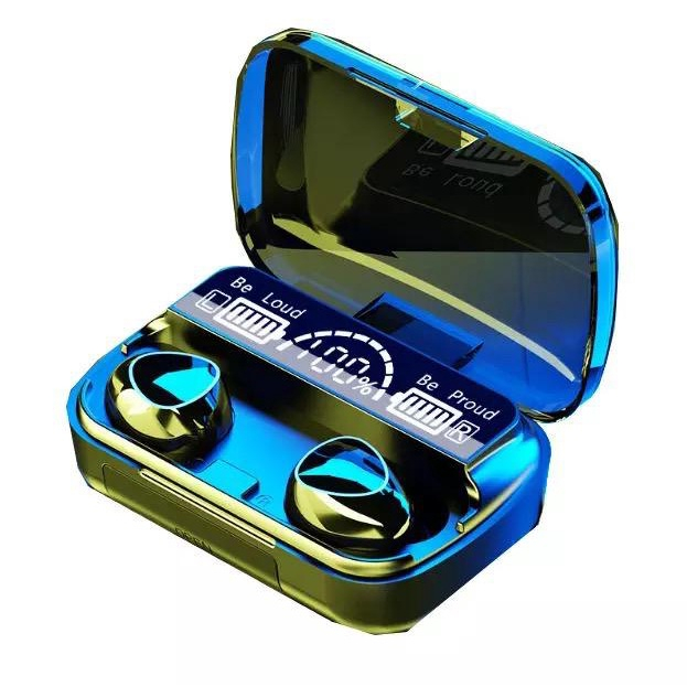 Headset Earphone Bluetooth M10 Full Bass + 3500 MAH PowerBank - Headset Bluetooth F9-5 + 2000 MAH Po