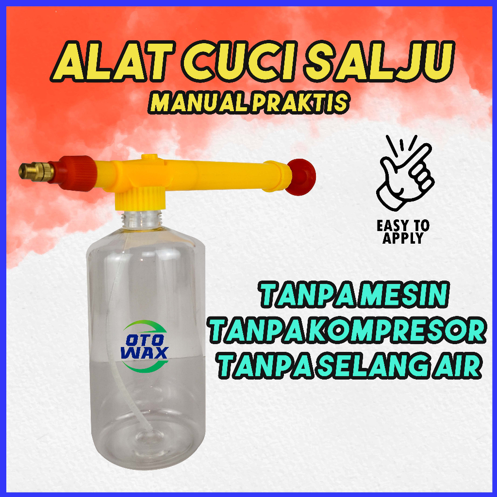 Alat cuci snow wash motor mobil salju busa melimpah tanpa mesin kompresor dan selang air minimalis