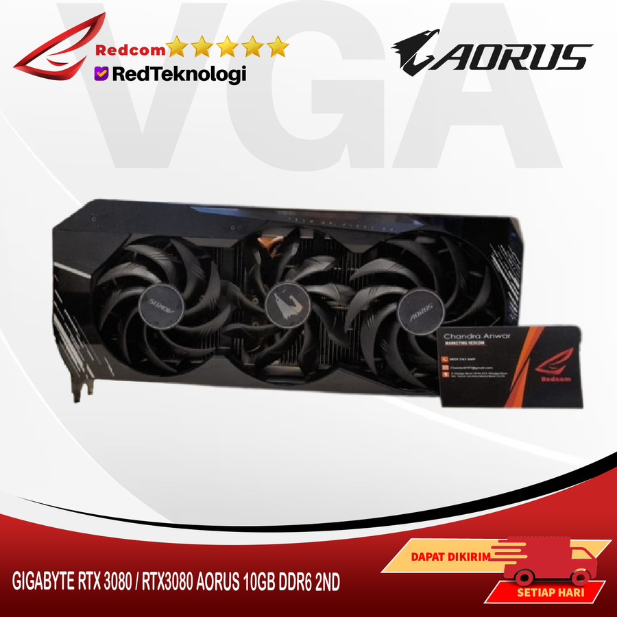 VGA NVDIA GIGABYTE RTX 3080 / RTX3080 AORUS MASTER 10GB GDDR6 2ND