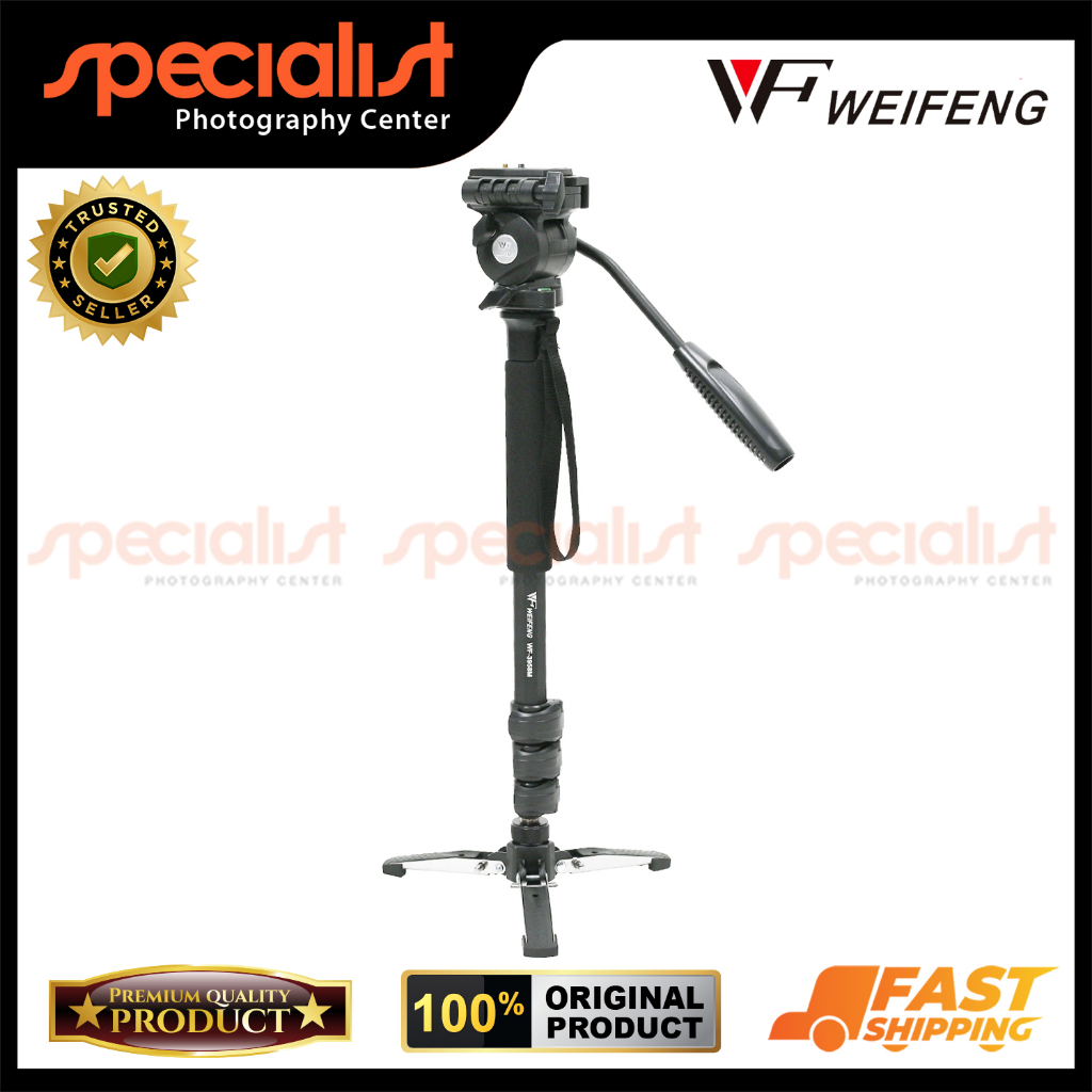 Weifeng WF-3958 Monopod Video dengan Stand - Aluminium Alloy dan ABS