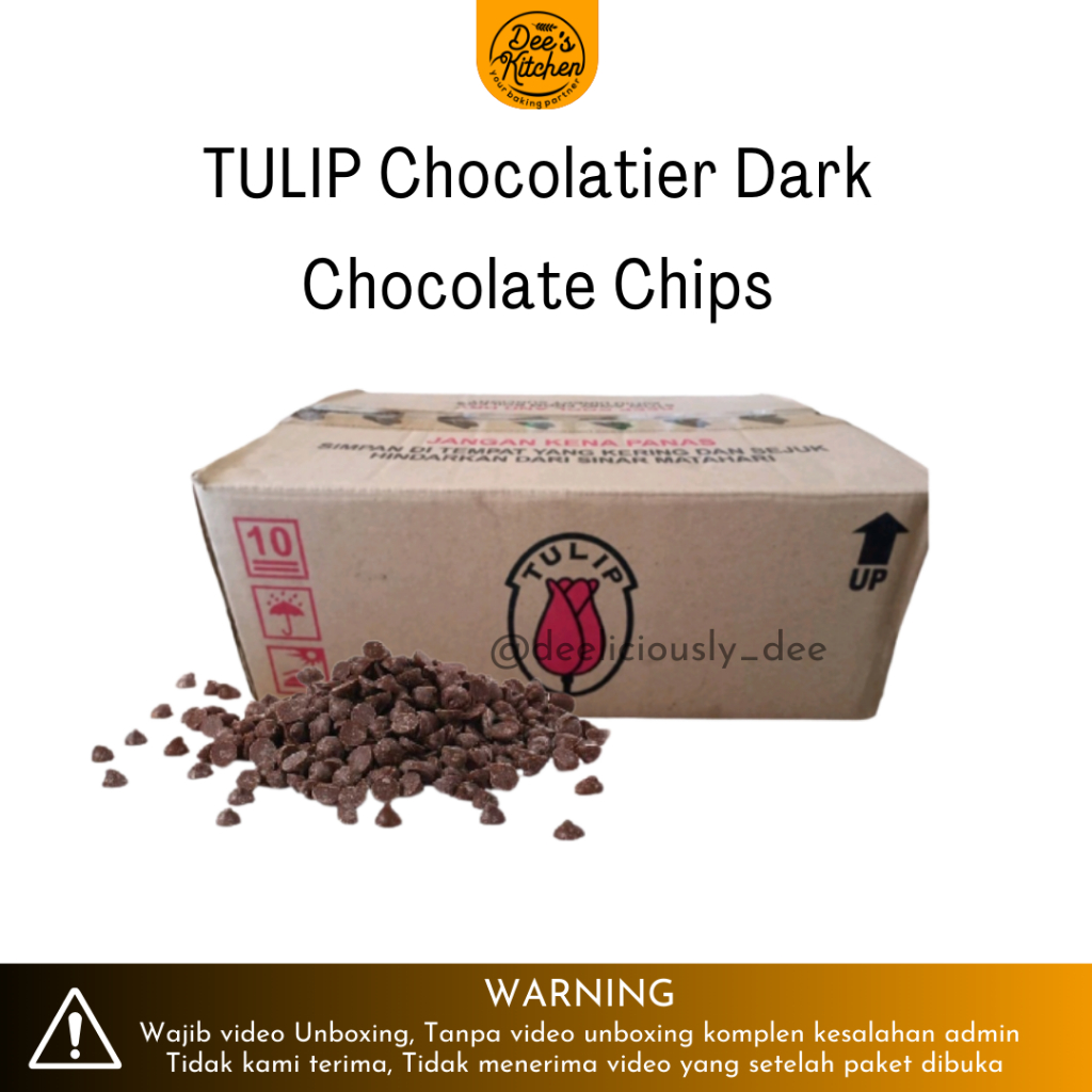 

TULIP CHOCOLATIER DARK CHOCOLATE CHIPS