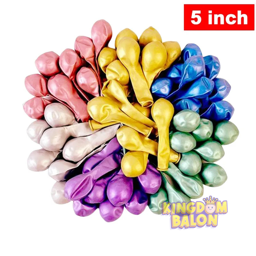 Balon Latex Chrome 5 inch ECER / Balon Chrome 5 Inch