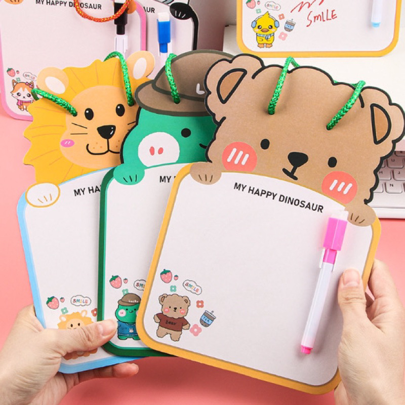 

[FREE SPIDOL] PAPAN TULIS MINI KARAKTER BISA DIHAPUS BERULANG KALI FREE SPIDOL DAN TALI GANTUNG TERMURAH