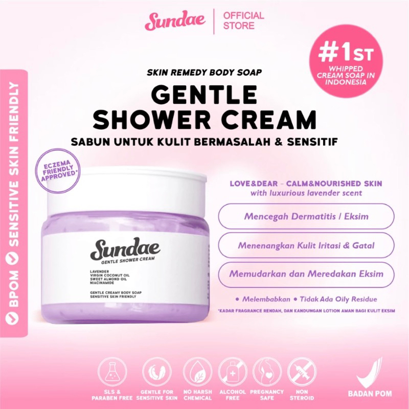 Sundae LOVE & DEAR Shower Cream | Sabun Mandi Menenangkan dan Melembabkan