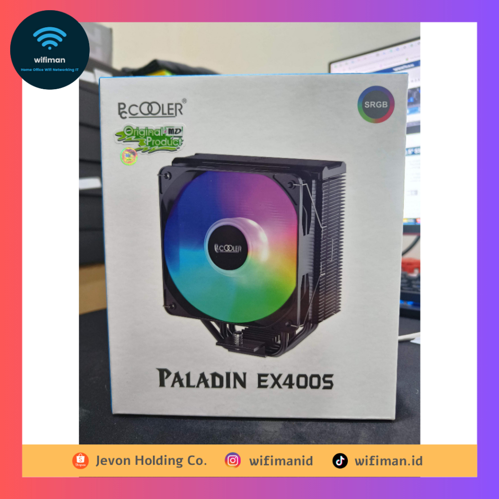 PCCooler Paladin EX400S SRGB CPU Cooler Intel 1700 AMD AM5 RGB HSF