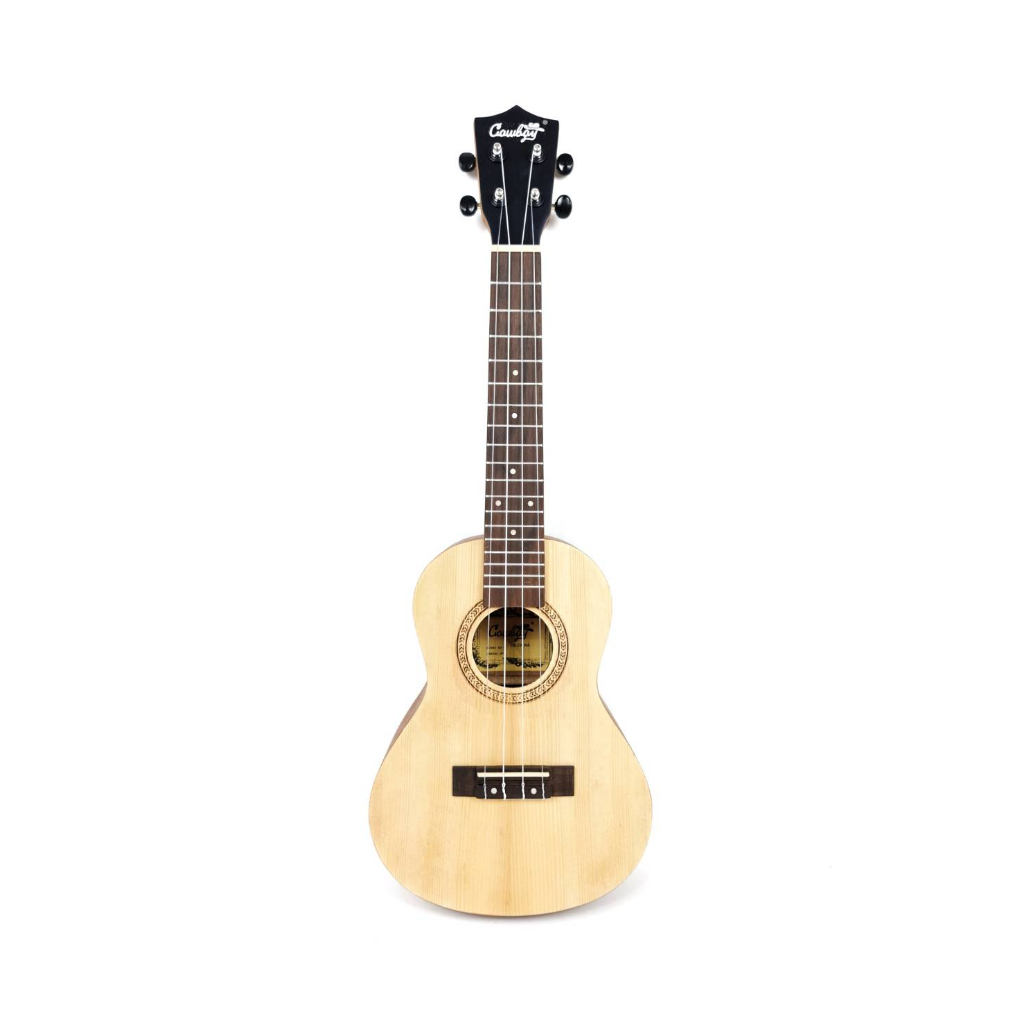 Ukulele Concerto Merk Cowboy Original Natural Tipe UK-23 NA Senar 4 Ukuran 23 Inc Kentrung Murah