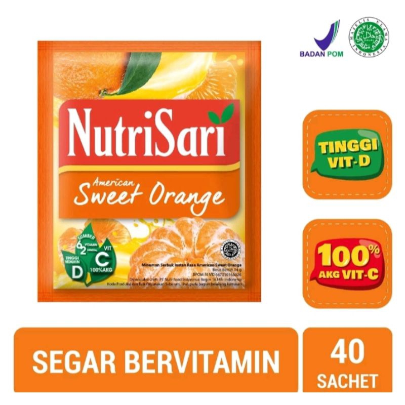 

nutrisari sweet orange 10 sachet