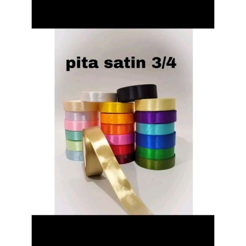 

Pita Satin 3/4 2 cm, 1 roll 20-25 yard