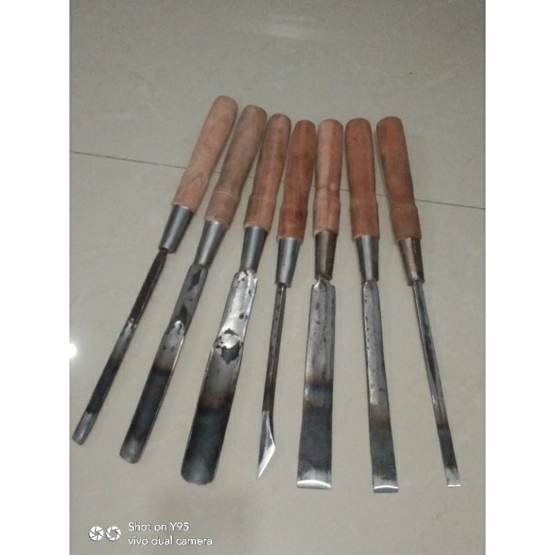 pahat bubut kayu1set dari baja peer