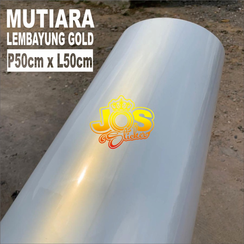 skotlet sticker PUTIH LEMBAYUNG GOLD / MUTIARA GOLD skotlet mobil skotlet motor skotlet mutiara