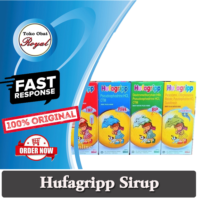 Hufagrip Sirup Batuk Pilek Demam Sakit Gigi