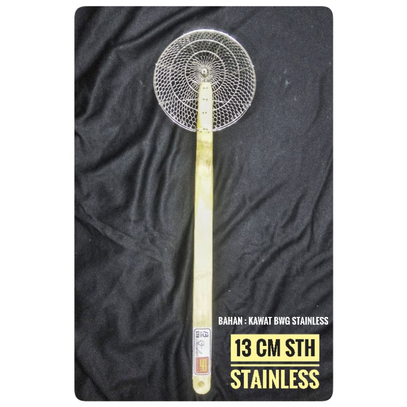 Serok Ukuran 13 cm STH STAINLESS..... serok mie, serok besar, serok kecil, serok penggorengan, serok