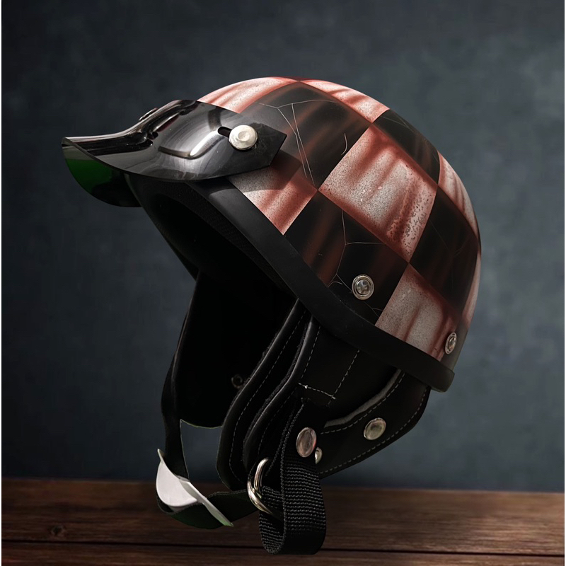 Shorty Japan Series - Rusty -Helm Chip,Helm vespa,Helm chopper