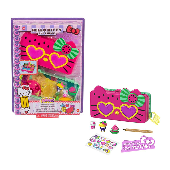 

Hello Kitty and Friends Minis Watermelon Beach Party Kotak Pensil Anak