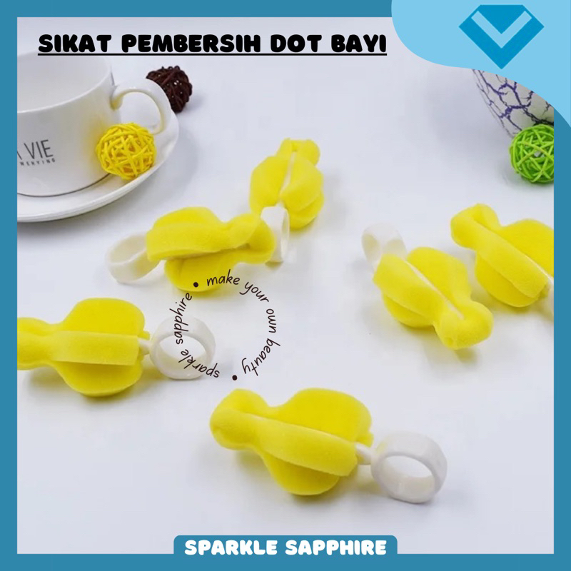 SIKAT PEMBERSIH DOT Bayi Dan Botol Spons Empeng Bayi Bottle Brush Bottle Sponge