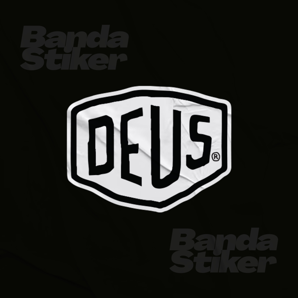 

DEUS LOGO STIKER - - STIKER AESTHETIC LAPTOP, AKSESORIS HP, STIKER SATUAN