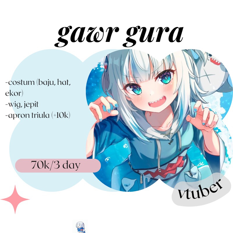 rental gawr gura rental vtuber rental anime gawr gura sewa costum anime sewa vtuber