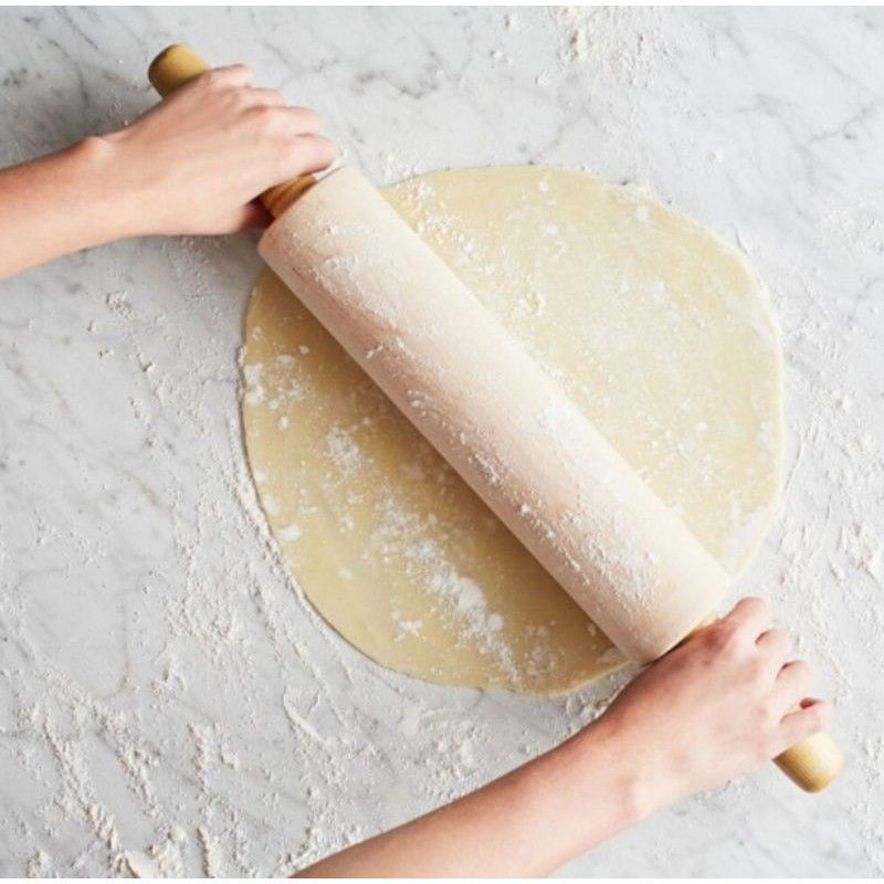 Roll Roti Penggulung Adonan Roti Bahan Kayu Panjang 25Cm