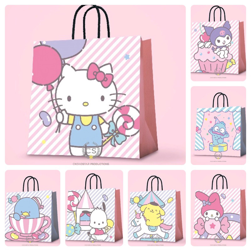 

Paperbag Cuatom Sanrio Goodie Bag Ulang Tahun Anak Tas Kado tas Kertas Hampers Birthday
