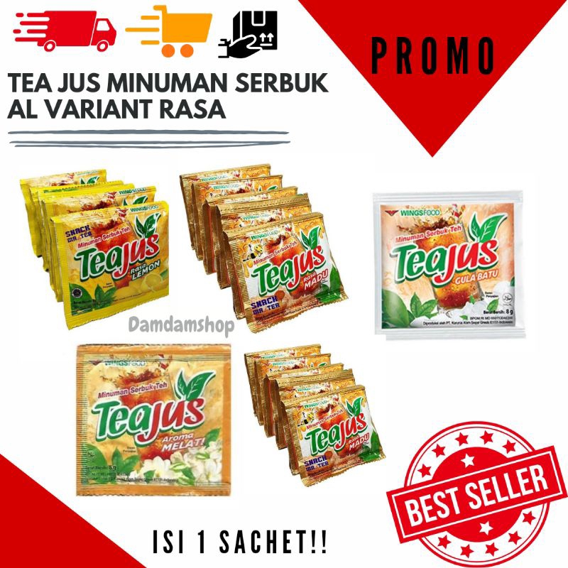 

TEH TEA JUS MINUMAN SERBUK AL VARIANT RASA ISI 1 SACHET