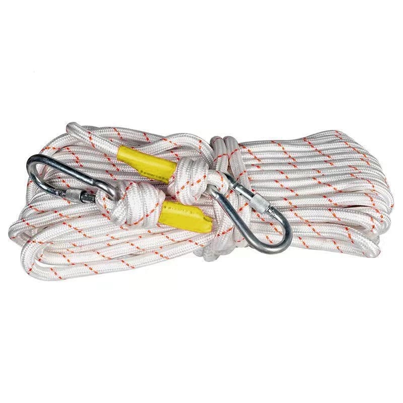 Tali Karmantel Statis 10mm 20 meter Rope Acces Climbing Safety Flying Fox Rescue Hook Paracord Verti
