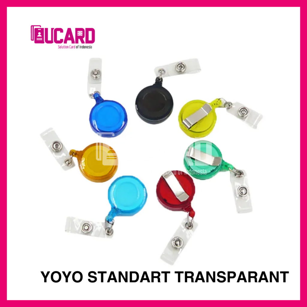 

GANTUNGAN ID CARD YOYO TRANSPARANT / YOYO NAME TAG / YOYO STANDART