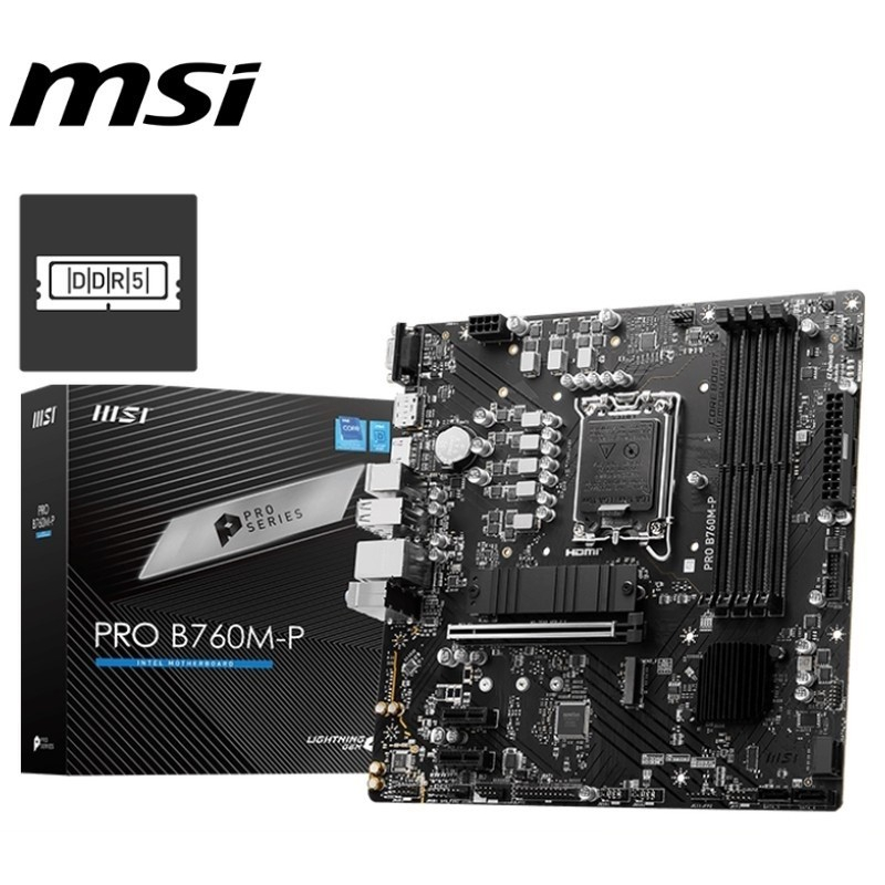 MSI PRO B760M-P Motherboard Intel B760 LGA 1700 DDR5